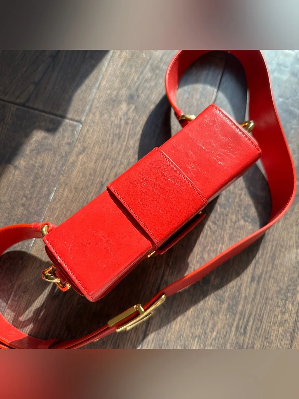 Christian Dior 30 Montaigne Box Shoulder Bag Red Leather - Picture 6 of 15